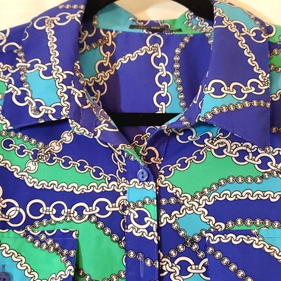 NOTATIONS Shirt long sleeve Size L with bootons at the front Very good condition - Picture 10 of 17